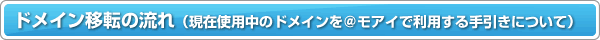 ドメイン移転の流れ(現在使用中のドメインを@モアイで利用する手引きについて)